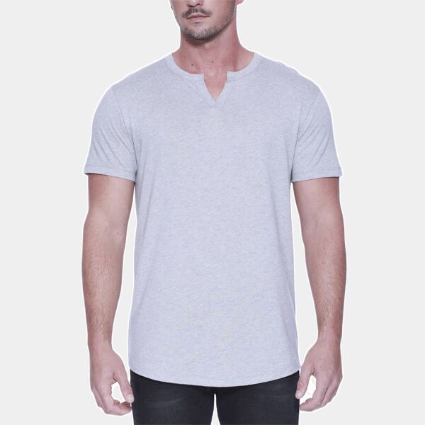 Men's Cotton/Modal Slit V-Neck Thumbnail