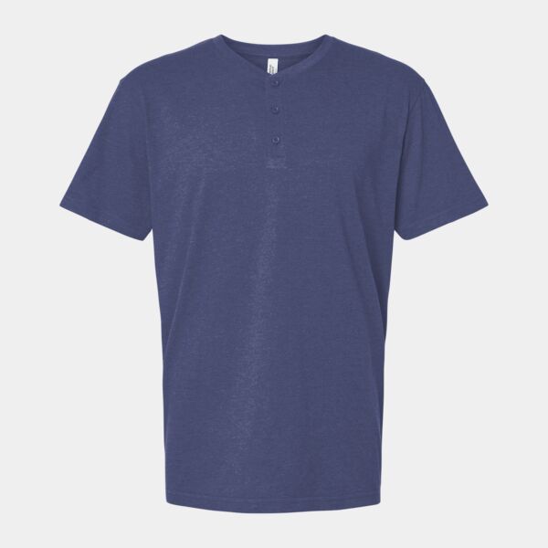 Unisex CVC Henley Tee Thumbnail