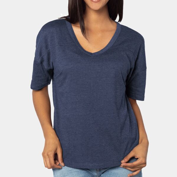 Ladies' Happy Jersey V-Neck Thumbnail