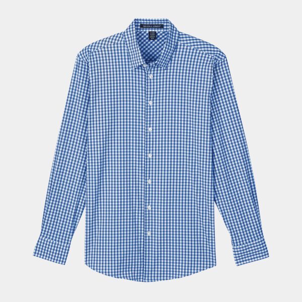 CrownLux Performance® Men's Gingham Shirt Thumbnail