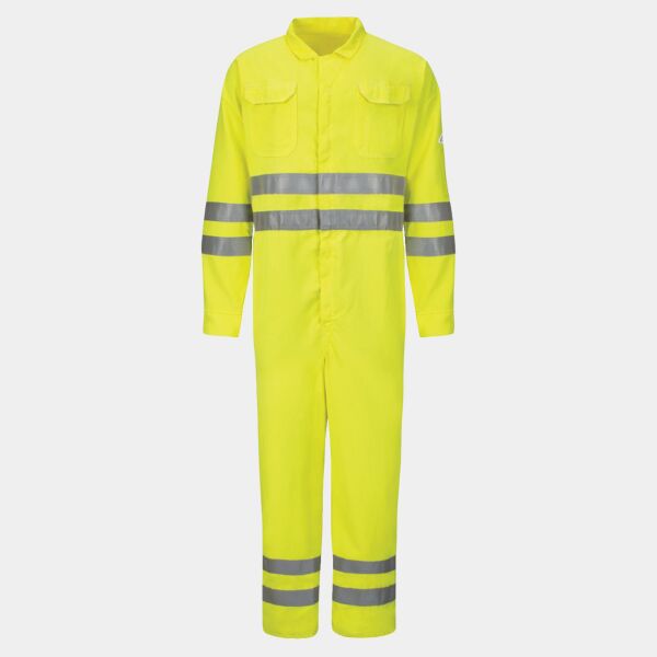 Men's Hi-Vis Deluxe Coverall with Reflective Trim - CoolTouch® 2 - 7 oz. Thumbnail