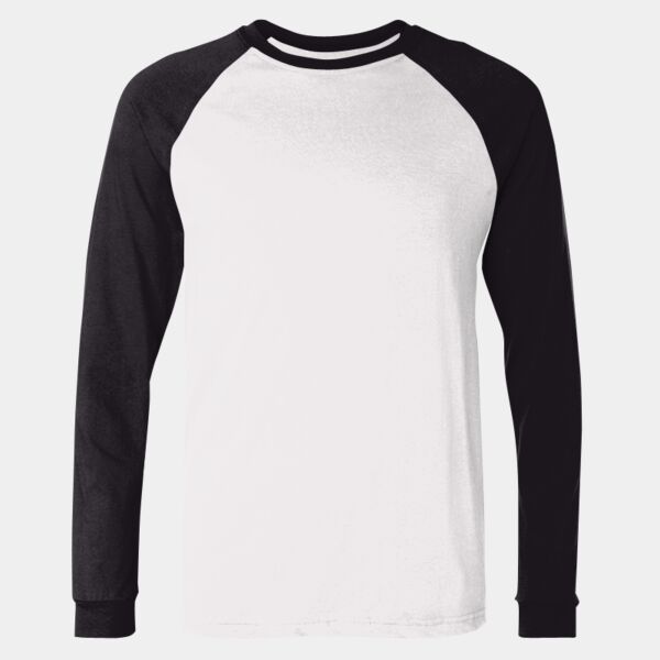 Men's Long Sleeve Jersey Baseball Tee Thumbnail