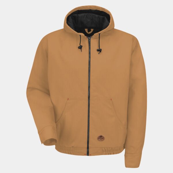Men's Blended Duck Zip-Front Hooded Jacket Thumbnail