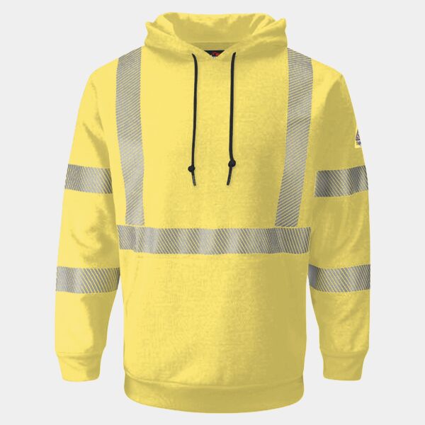 Men's Hi-Visibility Hooded Sweatshirt Thumbnail