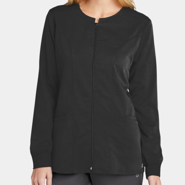 Women's Premiere Flex ™ Full Zip Scrub Jacket Thumbnail