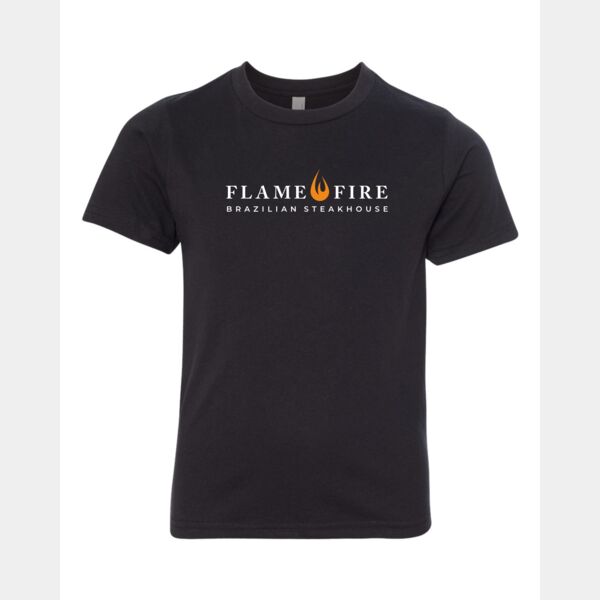flame and fire_3312 youth black shirt_full color logo Thumbnail