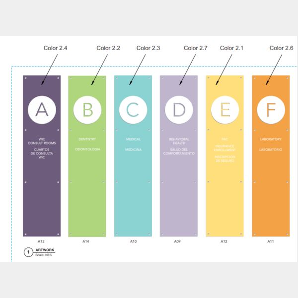 ACRYLIC WALL ID SIGN BY DEPARTMENTS Thumbnail