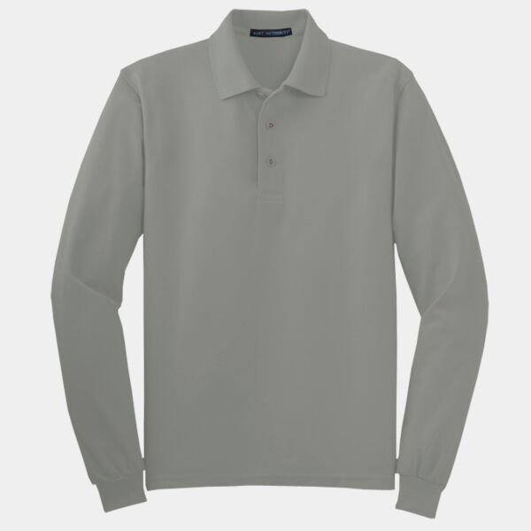 Tall Silk Touch™ Long Sleeve Polo Thumbnail