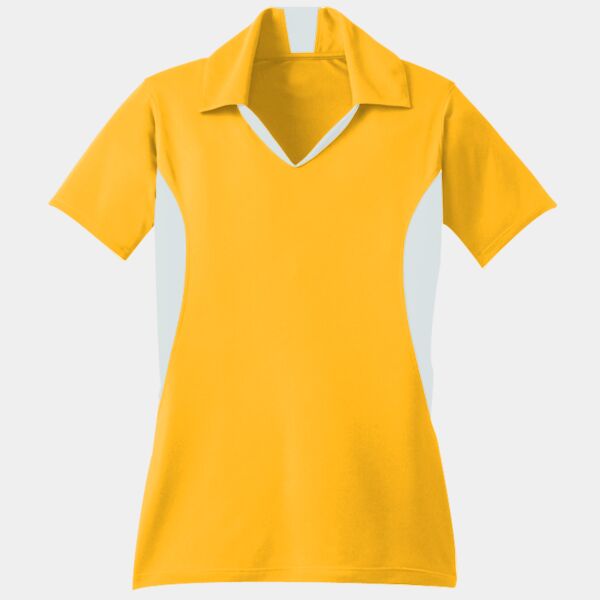 Ladies Side Blocked Micropique Sport Wick ® Polo Thumbnail