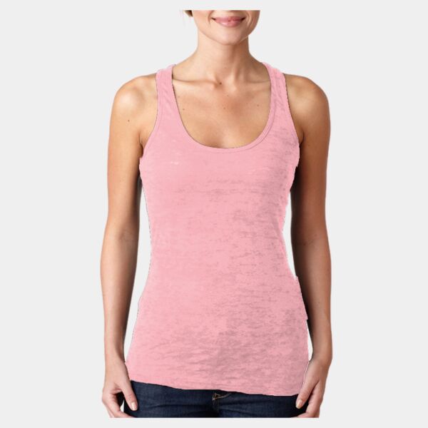 Ladies’ Poly/Cotton Burnout Razor Tank Thumbnail