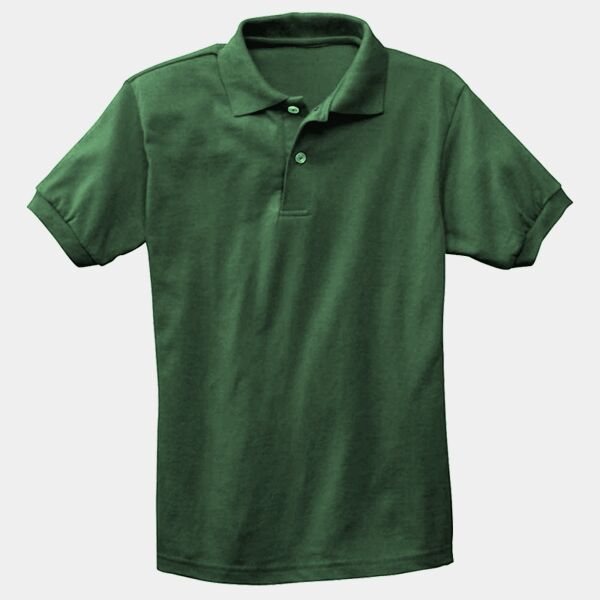437Y Youth  5.6 oz., 50/50 Jersey Polo with SpotShield™ Thumbnail