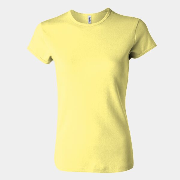 Ladies’  5.8 oz., 1x1 Baby Rib Short-Sleeve Crew Neck T-Shirt Thumbnail