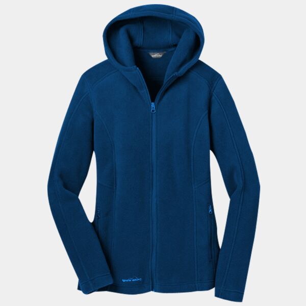 Ladies Hooded Full Zip Fleece Jacket Thumbnail