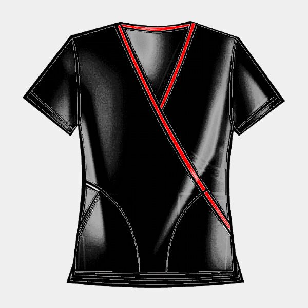 4800 Cherokee Workwear Mini Mock Wrap Top Thumbnail