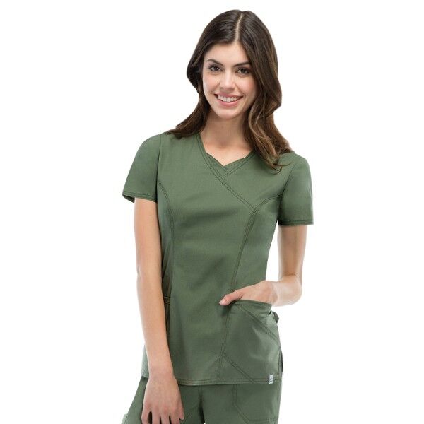 Women's Dickies EDS Stretch Mock Wrap Top - 4 Pockets Thumbnail