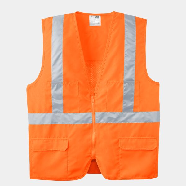 Ansi 107 Class 2 Mesh Back Safety Vest Thumbnail