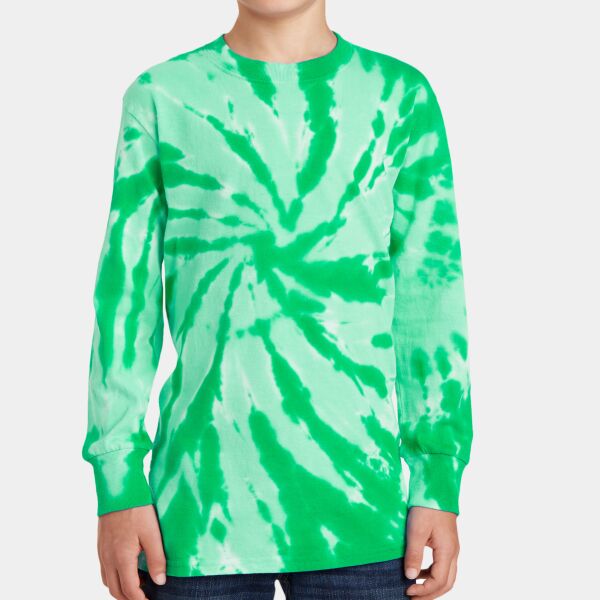 Youth Essential Tie Dye Long Sleeve Tee- Cal Ivy Prep Thumbnail